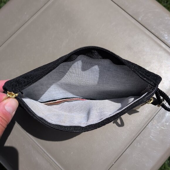 Dixie Bags Two Zipper Pouch With Boxer Dog Embroidered - Picture 3 of 6